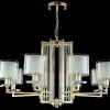 Подвесная люстра Crystal Lux Nicolas NICOLAS SP-PL8 GOLD/WHITE NICOLAS SP-PL8 GOLD/WHITE - 3