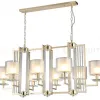 Подвесная люстра Crystal Lux Nicolas NICOLAS SP8 L1000 GOLD/WHITE NICOLAS SP8 L1000 GOLD/WHITE - 2
