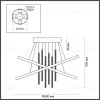 Подвесная люстра Odeon Light Monica 3901/70CL 3901/70CL - 3