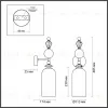 Бра Odeon Light Bizet 4893/1WA 4893/1WA - 4