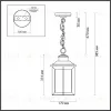 Уличный подвесной светильник Odeon Light Mavret 4961/1 4961/1 - 4