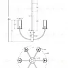 Люстра на штанге Maytoni Arco MOD223PL-06BS MOD223PL-06BS - 6