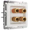 Акустическая розетка Werkel Hammer х4 белый W1285001 4690389163104 4690389163104 - 1