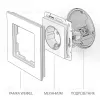 Розетка с заземлением Werkel шампань рифленый W1171010 4690389160325 4690389160325 - 4