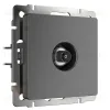 ТВ-розетка оконечная Werkel графит рифленый W1183004 4690389158681 4690389158681 - 1