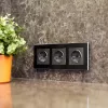 Розетка с заземлением Werkel графит рифленый W1171004 4690389158629 4690389158629 - 2