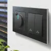 Выключатель жалюзи Werkel черный W1124508 4690389156748 4690389156748 - 3