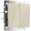 Выключатель двухклавишный проходной Werkel слоновая кость W1122003 4690389155628 4690389155628 - 1