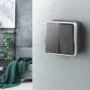 Выключатель двухклавишный Werkel Gallant графит рифленый W5020004 4690389164132 4690389164132 - 2