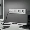 Накладка для розетки USB Werkel cеребряный рифленый W1179509 4690389159848 4690389159848 - 2