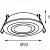 Встраиваемый светильник Italline M02-026019 white M02-026019 white - 2