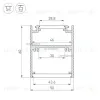 Профиль Arlight SL-ARC-5060-D1000-A45 White 032692 032692 - 3