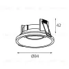 Встраиваемый светильник Italline IT07-7010 white IT07-7010 white - 3