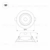 Встраиваемый светильник Arlight LTD-Polar-Turn-R90-7W Warm3000 032310 032310 - 6