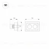 Встраиваемый светильник Arlight MS-Orient-Built-Turn-TC-S67x90-5W Warm3000 034876 034876 - 2