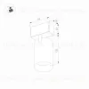 Трековый светильник для магнитного шинопровода Arlight Mag-Spot-45-R85-12W Warm3000 033426 033426 - 6