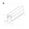 Шинопровод встраиваемый Arlight Mag-Track-4560-FDW-3000 034680 034680 - 3