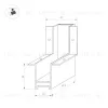 Коннектор угловой внутренний Arlight Mag-Con-2538-F-L90-INT 034230 034230 - 3