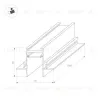 Шинопровод встраиваемый Arlight Mag-Track-2538-FDW-1000 036121 036121 - 6