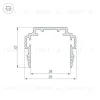 Алюминиевый профиль-держатель Arlight TEK-PLS-ZM-TK-2000 035011 035011 - 2