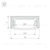 Алюминиевый профиль Arlight SL-Slim-H7-3000 Anod 036033 036033 - 3