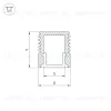 Алюминиевый профиль с экраном Arlight SL-Mini-8-2000 Anod+Opal 036832 036832 - 3