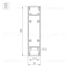 Алюминиевый профиль Arlight SL-Line-25100-Dual-2500 Black 033735 033735 - 3