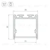 Алюминиевый профиль Arlight SL-Line-3535-3000 Anod 036196 036196 - 3