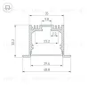 Алюминиевый профиль Arlight ARH-Power-W35-3000 Anod 036136 036136 - 3