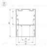 Алюминиевый профиль Arlight ARH-Line-6085-3000 Black 036138 036138 - 2