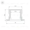 Алюминиевый профиль Arlight ARH-Line-2315-F-2000 Anod 036327 036327 - 4