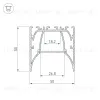 Алюминиевый профиль Arlight ARH-Line-5050-Comfort-2000 Anod 036353 036353 - 5