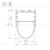 Алюминиевый профиль Arlight ARH-Line-B-3652-2000 Anod 036347 036347 - 3