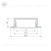 Алюминиевый профиль с экраном Arlight ARH-Wide-F-H10-2000 Anod+Opal 036769 036769 - 3