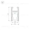 Алюминиевый профиль Arlight ARH-Micro-0510-2000 Anod 036385 036385 - 7