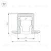 Алюминиевый профиль Arlight ARH-Micro-F-W4-2000 Anod 036400 036400 - 5