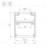 Алюминиевый профиль Arlight SL-ARC-5060-D1000-A90 Black (дуга 1 из 4) 029268 029268 - 3