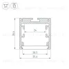 Алюминиевый профиль Arlight SL-ARC-3535-Twist90R-400 White 032684 032684 - 3