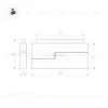 Трековый светильник Arlight Mag-Orient-Laser-Fold-S230-12W Warm3000 034642(1) 034642(1) - 3