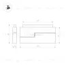 Трековый светильник Arlight Mag-Orient-Flat-Fold-S230-12W Warm3000 034663(1) 034663(1) - 4