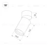 Корпус накладного светильника Arlight SP-Polo-Surface-Flap-R65 024383(1) 024383(1) - 12