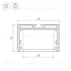 Профиль с экраном Arlight SL-LINE-4932-2500 WHITE+OPAL 036304 036304 - 3