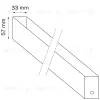 Трек двухконтактный однофазный Lightstar Barra 505017 505017 - 3