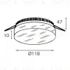 Встраиваемый светильник Italline IT06-6010 white 3000K IT06-6010 white 3000K - 4