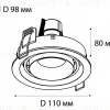 Встраиваемый светильник Italline DE-313 white DE-313 white - 4