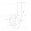 Бра Eurosvet Luxor 40019/1 серебро a060770 40019/1 серебро - 4