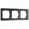 Рамка на 3 поста Werkel Acrylic черный 4690389184888 W0032708 4690389184888 - 1