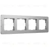 Рамка на 4 поста Werkel Platinum алюминий 4690389184505 W0042606 4690389184505 - 1