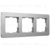 Рамка на 3 поста Werkel Platinum алюминий 4690389184475 W0032606 4690389184475 - 1