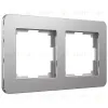 Рамка на 2 поста Werkel Platinum алюминий 4690389184444 W0022606 4690389184444 - 1